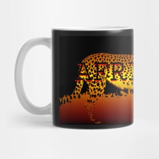 Africa and Cheeteh Mug